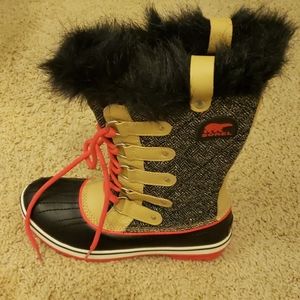 Sorel tivoli herringbone with red accents